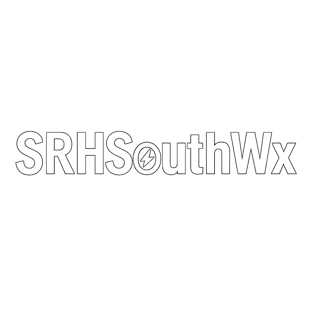 SRHSouthWx logo with lightning bolt